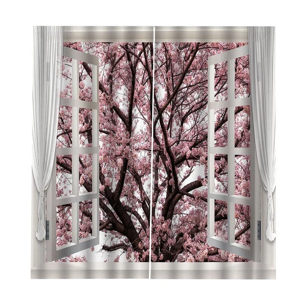 Next-Generation Max 2 Panel Waterproof 3D Curtain Drapes for Living Room Bedroom Window Style_I Artisan