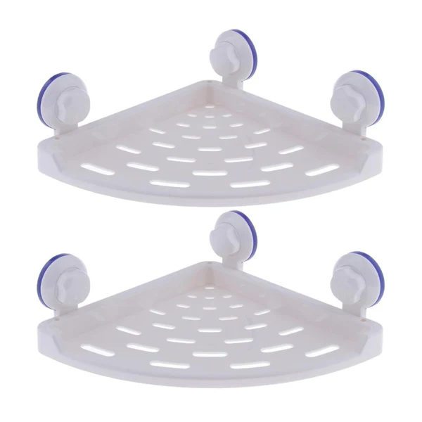 Effective Max 1 2 Tier Bath Rack Corner Shower Caddy Bathroom Organizer 2 Tier Triangular Authentic