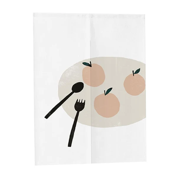 Contemporary Max Baking Cotton Linen Half Curtain Kitchen Curtain-Peach 75x120cm Elegant