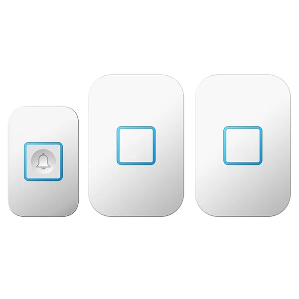 Relaxed Max Wireless Chime Doorbell 60 Melodies 1 Transmitter for 2 UK Plug-in Receivers Artisan