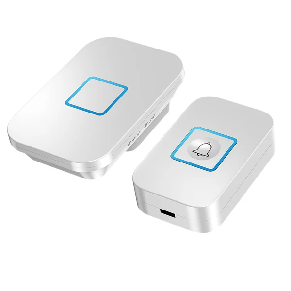 Convenient Max Wireless Chime Doorbell 60 Melodies 1 Transmitter for 1 UK Plug-in Receiver Flexible