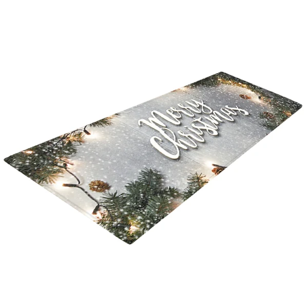 Durable Max Christmas Theme Floor Mat Carpet Area Runner for Bedroom Living Room I Official