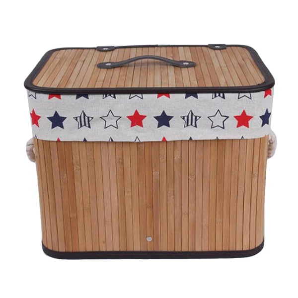 Next-Generation Max Weaving Storage Basket Bamboo Handmade Snacks Toys Storage Box with Lid Style03 Responsible