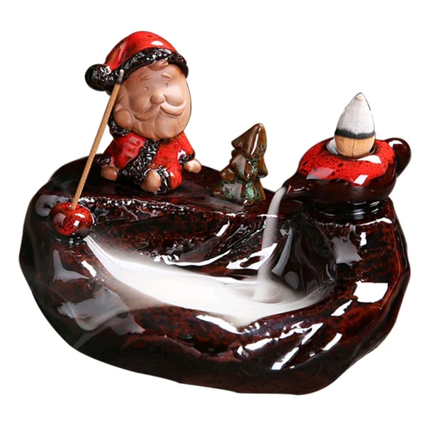 Reliable Max Santa Claus Backflow Aromatherapy Furnace Incense Burner Zen Decoration D Sophisticated