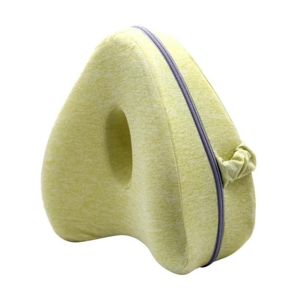 Elegant Max Heart Shape Memory Foam Leg Pillow Side Sleep Knee Pillow Blue Efficient