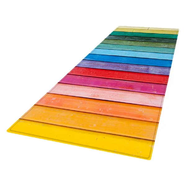 Flexible Max Rustic Runner Rug Floor Mat Modern Home Strip Rug Rainbow 40x120cm Refined