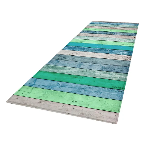 Reliable Max Rustic Runner Rug Floor Mat Modern Home Strip Rug Blue 60x180cm Authentic