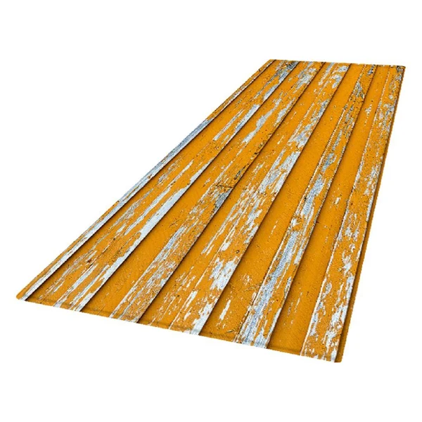 Fashionable Max Rustic Runner Rug Floor Mat Modern Home Strip Rug Yellow 60x180cm Traditional