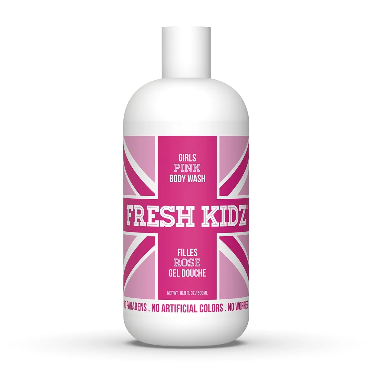 First-Class Fresh Kidz Body Wash for Kids and Teens - Gentle Bath and Shower Cleanser for All Skin Types - Girls Pink 16.9 Fl.Oz. Proven