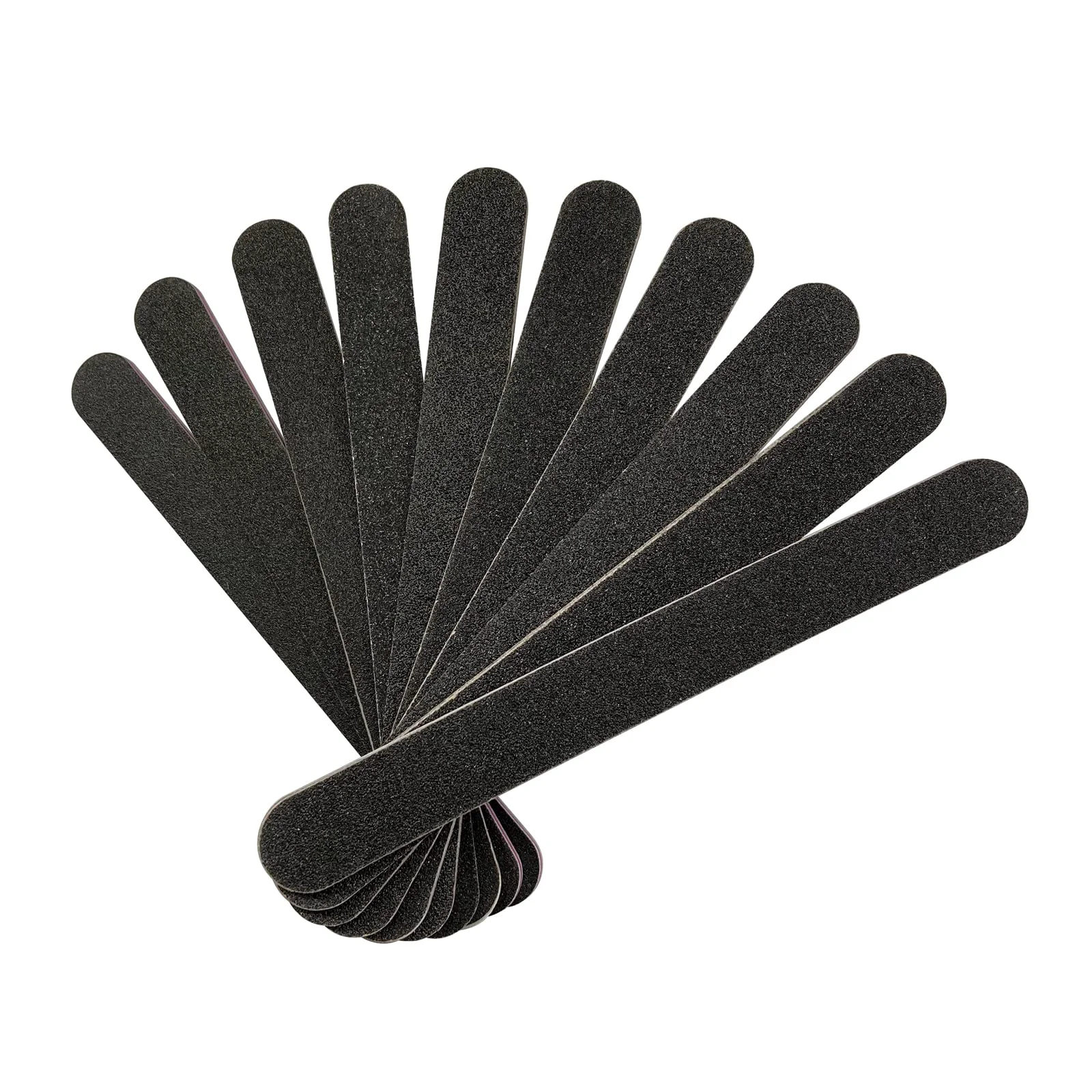 Unique HeeYaa Nail File 10 PCS Professional Double Sided 100 180 Grit Nail Files Emery Board Black Manicure Pedicure Tool and Nail Buffering Files Minimalist