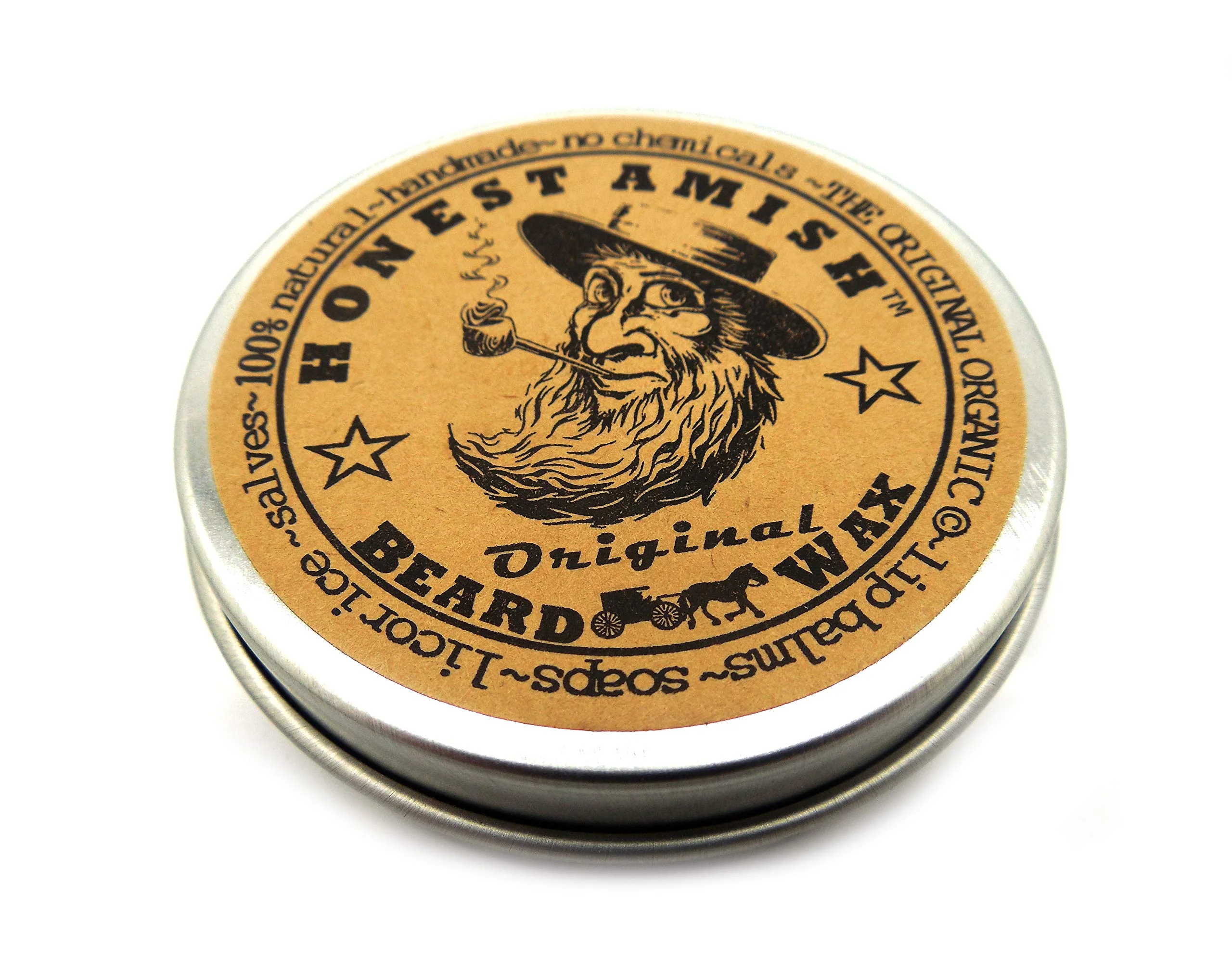 Honest Amish Beard Wax - All Natural and Organic- 2 ounce Elegant