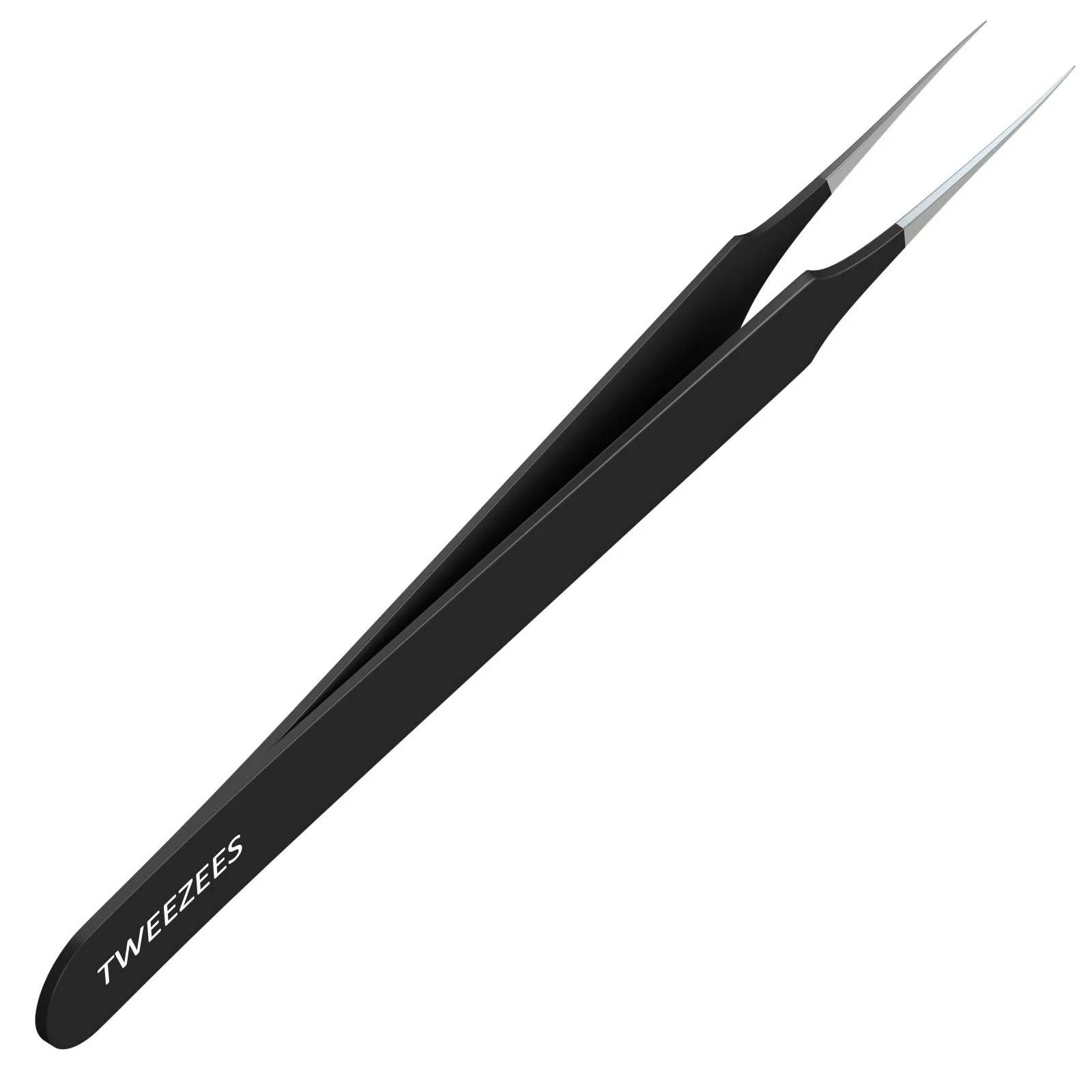 Stylish Ingrown Hair Tweezers Pointed Tip Black Precision Stainless Steel Extra Sharp and ly Aligned for Ingrown Hair Treatment Splinter Outstanding
