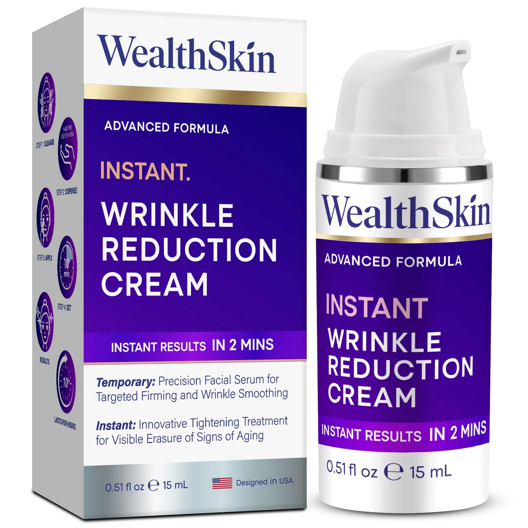 Casual Instant Rapid Wrinkle Eye Cream Temporary Effects Firm Lift Under Eye Bags and Reduction Puffiness and Remover Dark Circles - 60 Second Tightener Prestigious