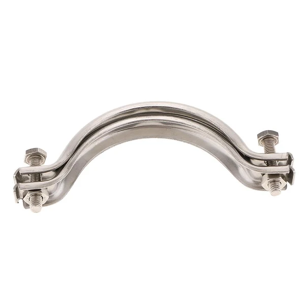Expertly Made Max 4inch Stainless Steel Pipe Clamps and Ferrules Tube Fasteners Fixed Part Fine Crafted
