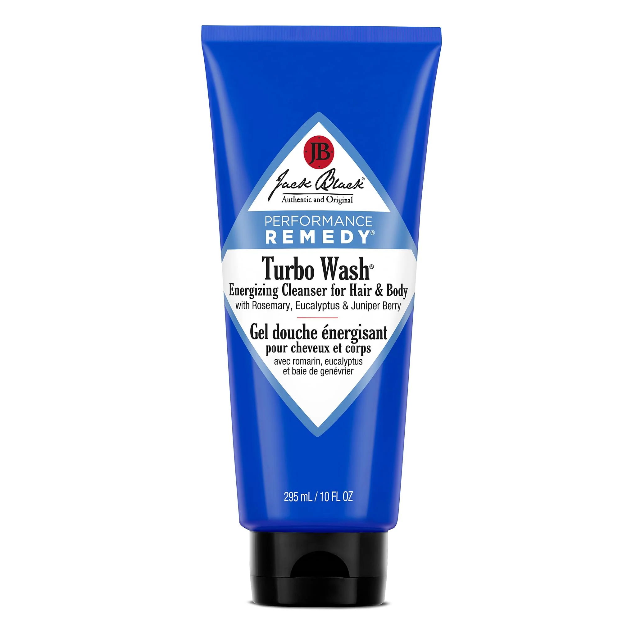 Innovative Jack Black Turbo Wash Energizing Body Hair Cleanser 10 Fl Oz - Rosemary Eucalyptus Juniper Berry - Mens Body Wash Mens Shampoo Skin Care Hair Functional