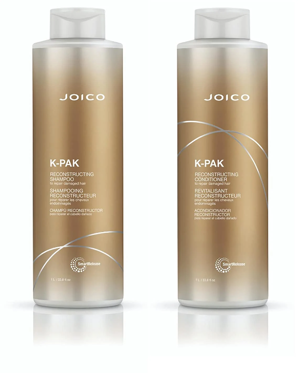 Advanced Joico K-PAK Daily Shampoo Conditioner Set to Repair Damage 33.8-Ounce Durable