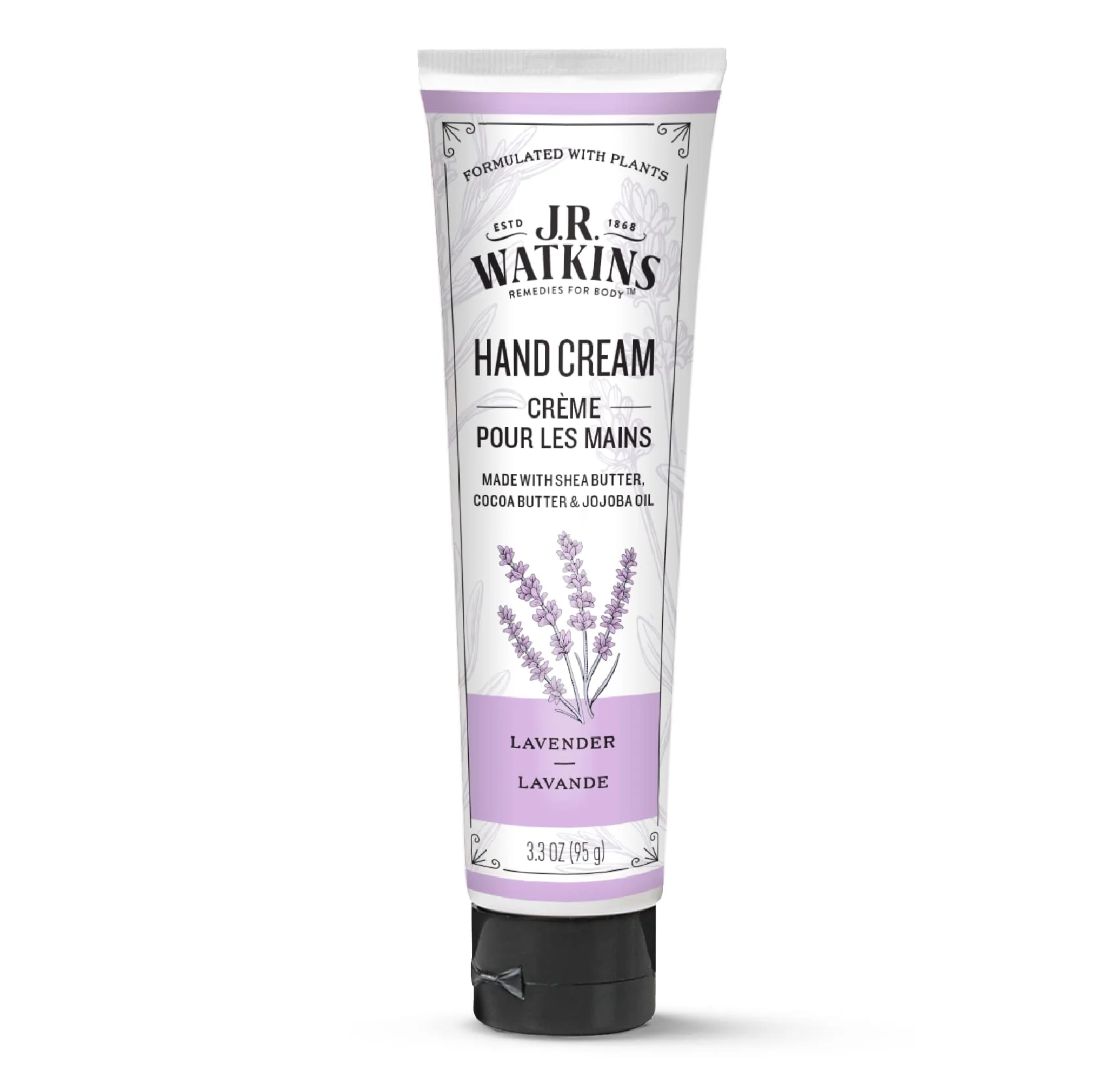 Genuine J.R. Watkins Natural Moisturizing Hand Cream Hydrating Hand Moisturizer with Shea Butter Cocoa Butter and Avocado Oil USA Made and Cruelty Excellent