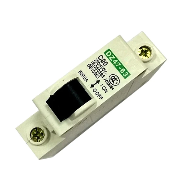 Organic Max AC 230V 400V 20A Single 1 Pole Toggle Circuit Breaker Protector Air Switch Minimalist