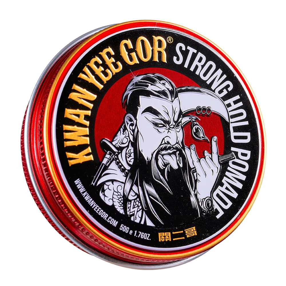 Functional KWAN YEE GOR Strong Hold High Shine Hair Pomade 1.76oz for Men Styling Quality