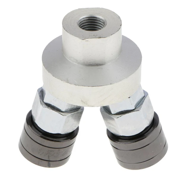 Green Max Air Compressor Connector Quick Joint Fitting 12mm Diameter f Machinery 2 Way Certified
