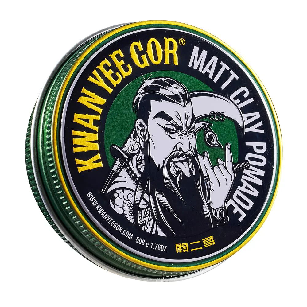 Luxury KWAN YEE GOR Strong Hold Matte Shine Hair Pomade 1.76oz for Men Styling Genuine