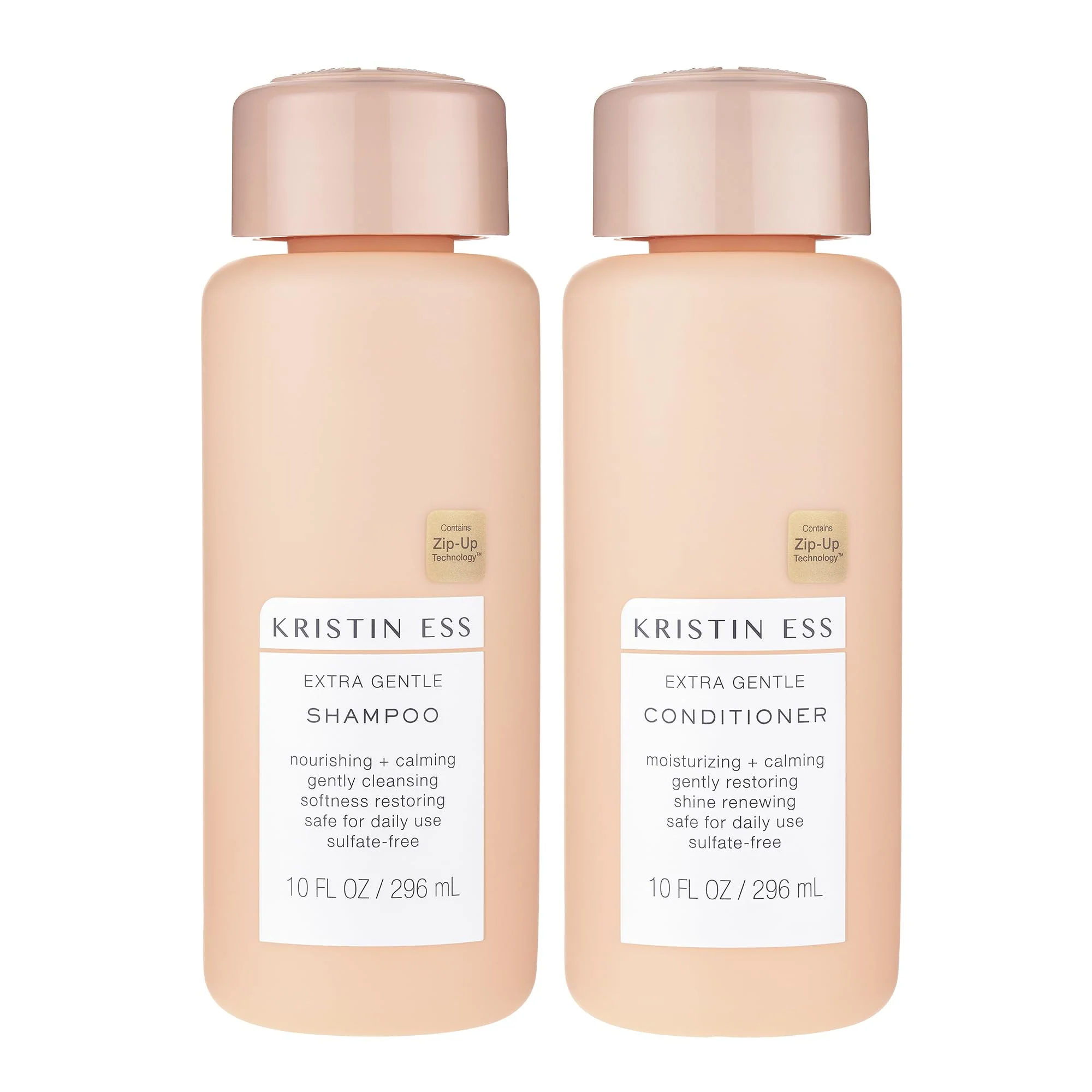 Solid Kristin Ess Hair Extra Gentle Shampoo Conditioner Bundle - Sensitive Skin Scalp Cleanses Nourishing Calming Hydrating Conditioner Vegan Modern