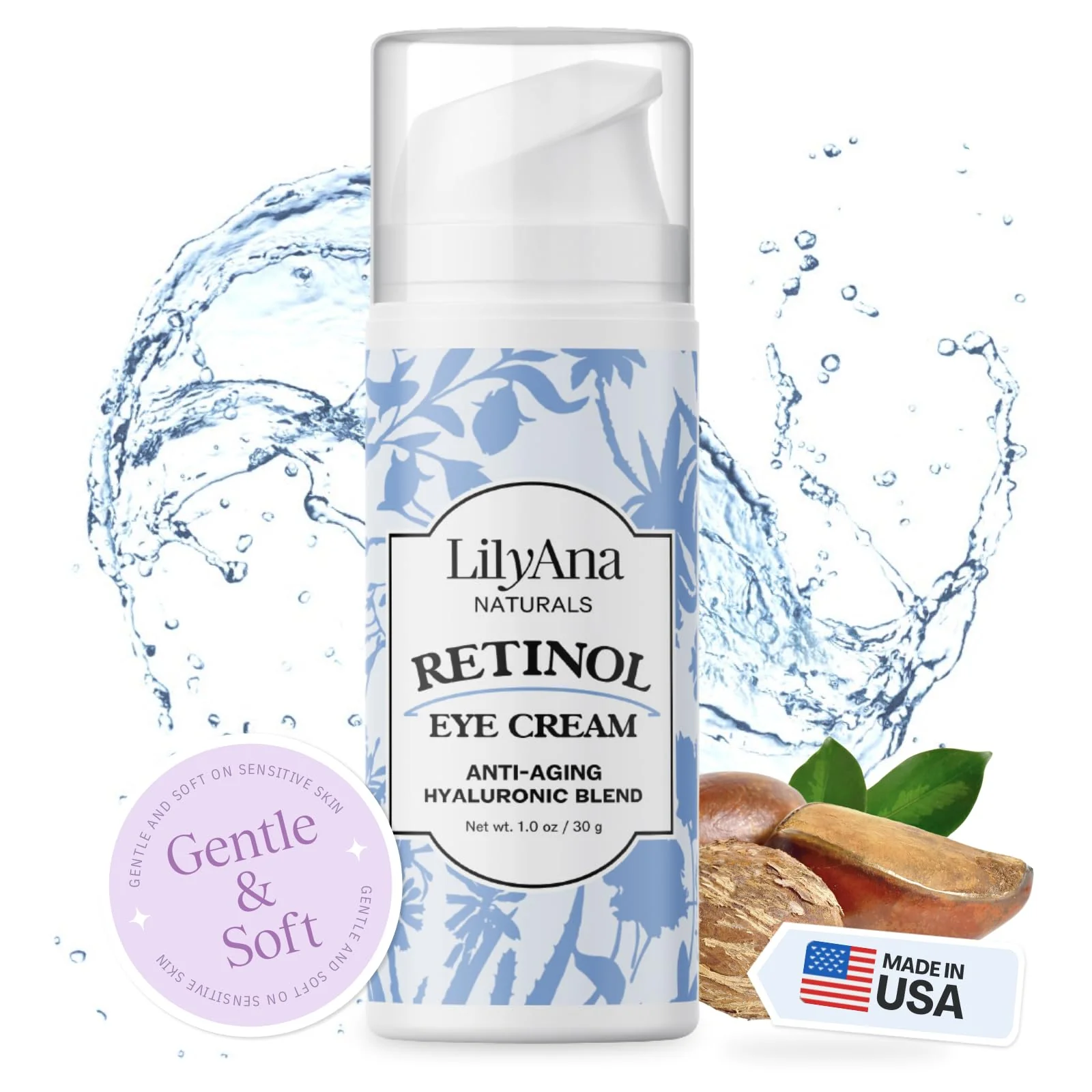 Dependable LilyAna Naturals Eye Cream - Eye Cream for Dark Circles and Puffiness Under Eye Cream Anti Aging Eye Cream Reduce Fine Lines and Wrinkles 1.0 Recyclable