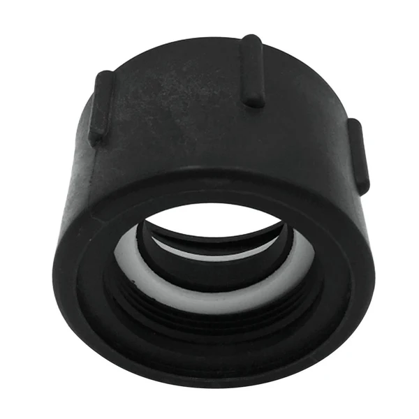 Elite Max Plastic-Black 1000L IBC Water Tank Hose Adapter Hose Connectors Fittings fine thread 50mm Solid
