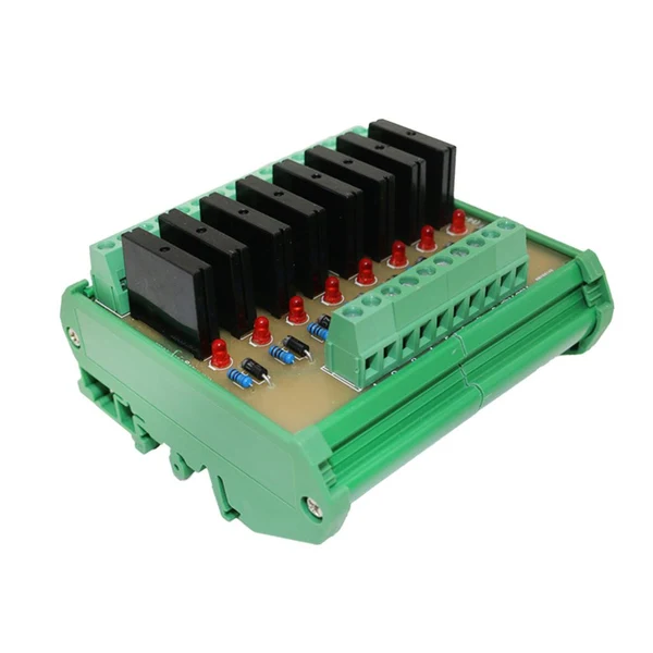 High-Quality Max Solid State Relay Module Driver Board High Level Trigger 8 CH w Base 24V Flexible