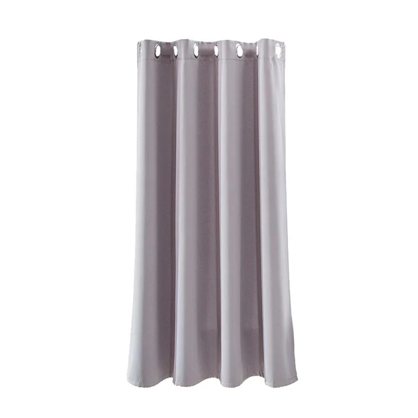 Elite Max Solid Color Blackout Window Curtains Panels for Bedroom Gray 52x45inch Relaxed
