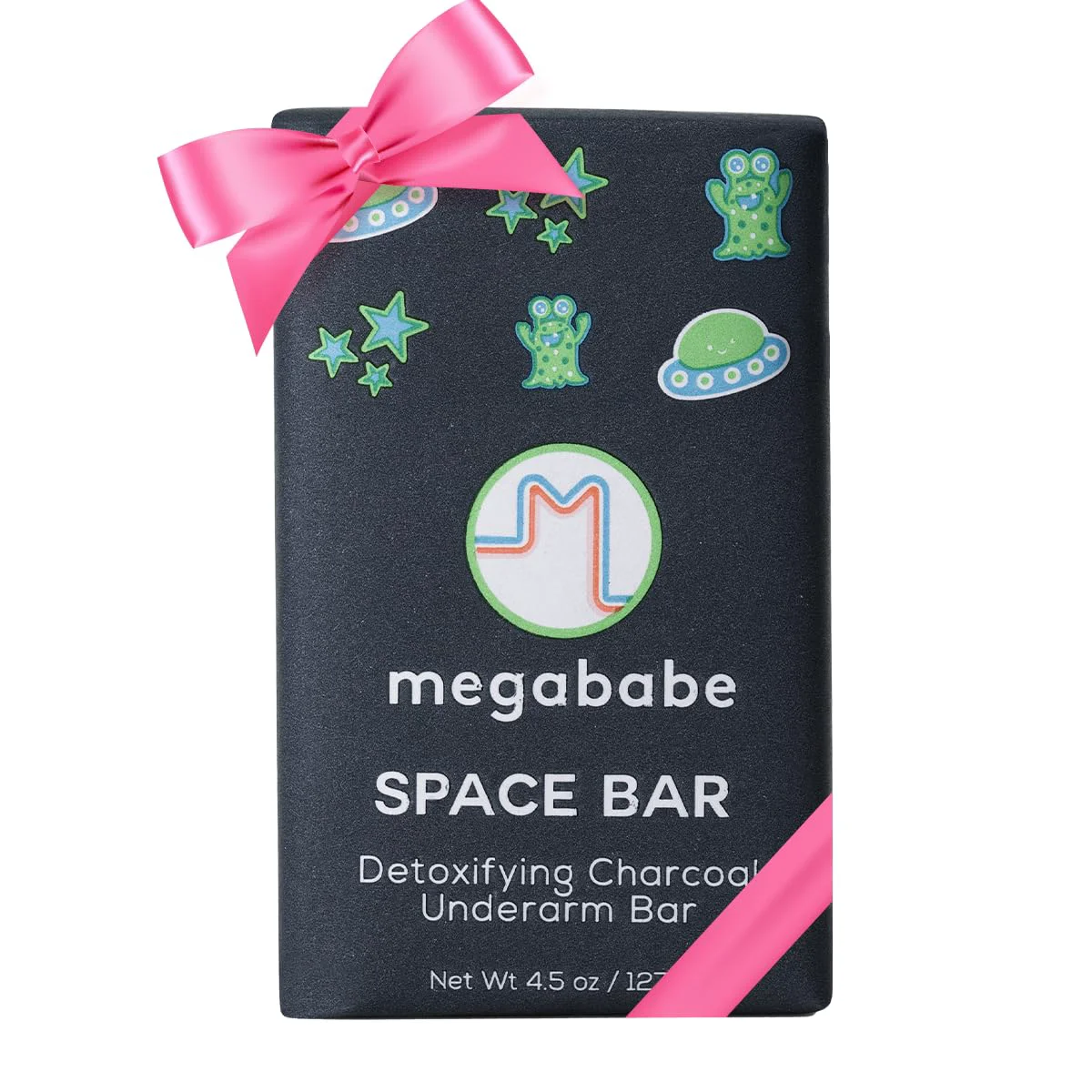 Exceptional Megababe Underarm Bar Soap - Space Bar Stocking Stuffer Holiday Gift With Detoxifying Charcoal for Odor Control 4.5 oz Original