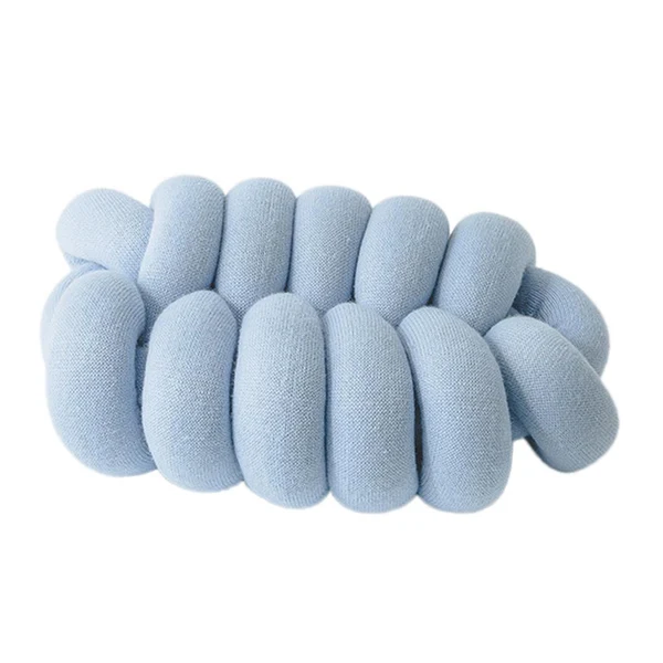 Stylish Max Decorative Knot Pillow Light Blue Recyclable