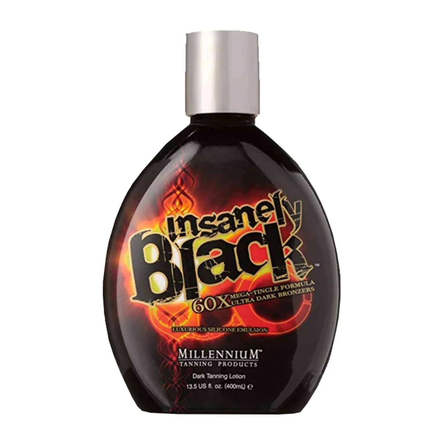 Fast Millennium Tanning Insanely Black 60x Mega Tingle Dark Tanning Lotion 13.5 Ounces Smart