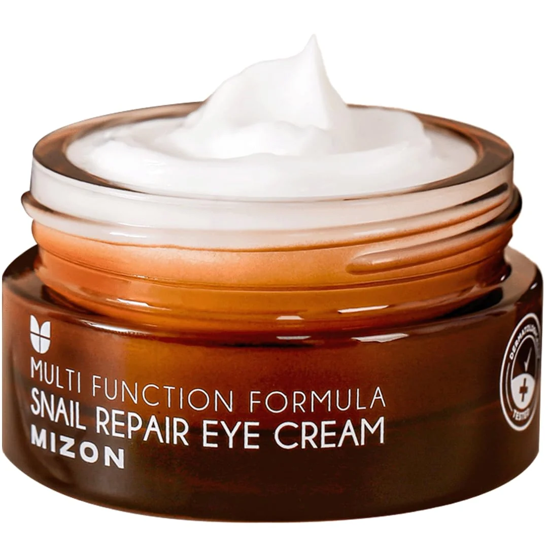 Detailed MIZON Snail Line Snail Repair Eye Cream natural treatment wrinkle treatment fine line hydrating healthy skin Korean skincare 0.84 oz Clean
