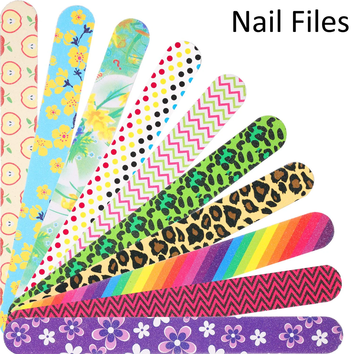 Advanced Mudder 20 Pcs Nail File Colorful Emery Boards Nail Buffer File Tools for Women Double Sided Filers for Shaping and Smoothing Toenails and Fingernails Clean