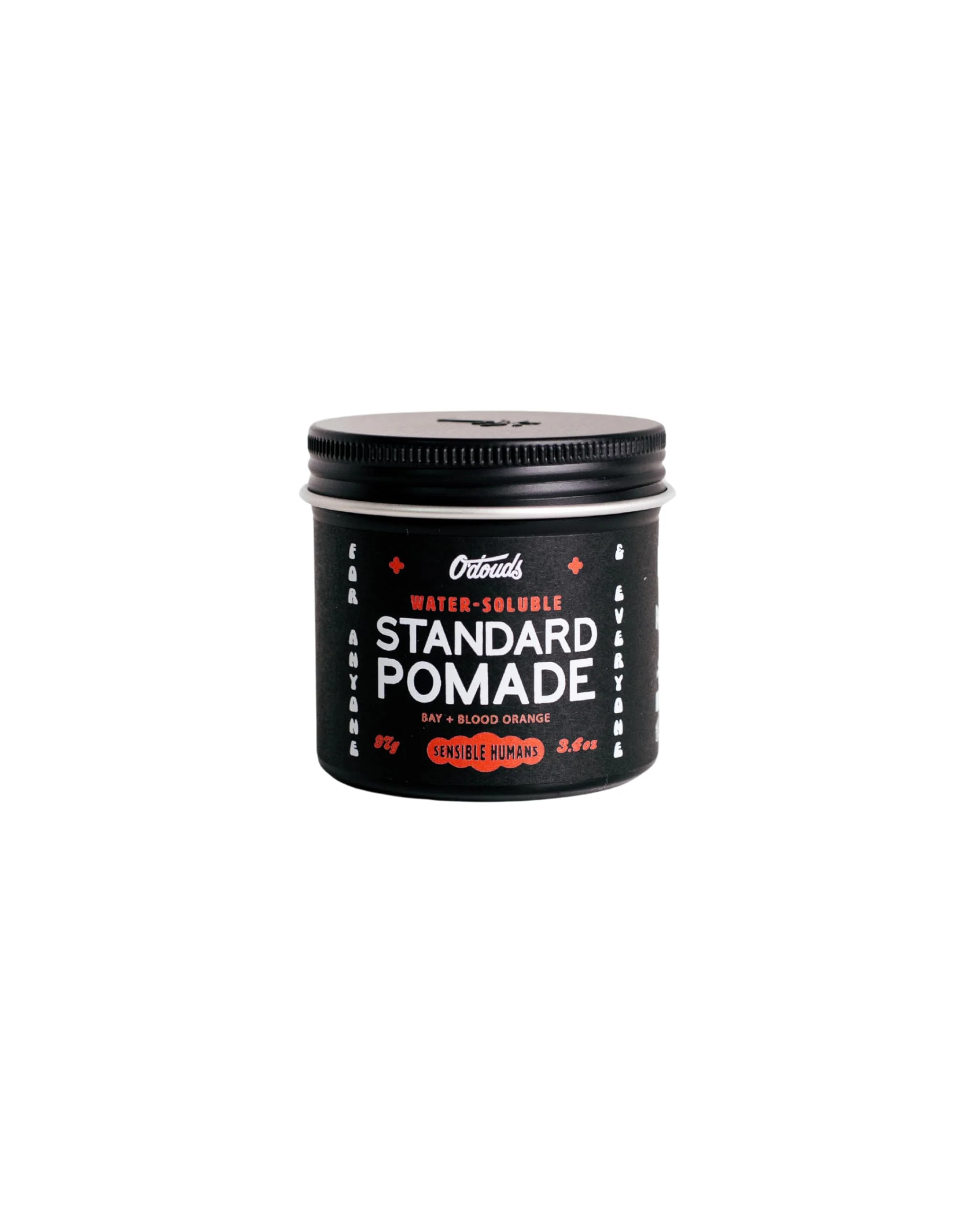 Luxury O'Douds Standard Pomade for Men - Natural Styling Hair Pomade - Firm Hold High Shine Finish for Classic Looks - Bay Blood Orange Scent 4oz Clean