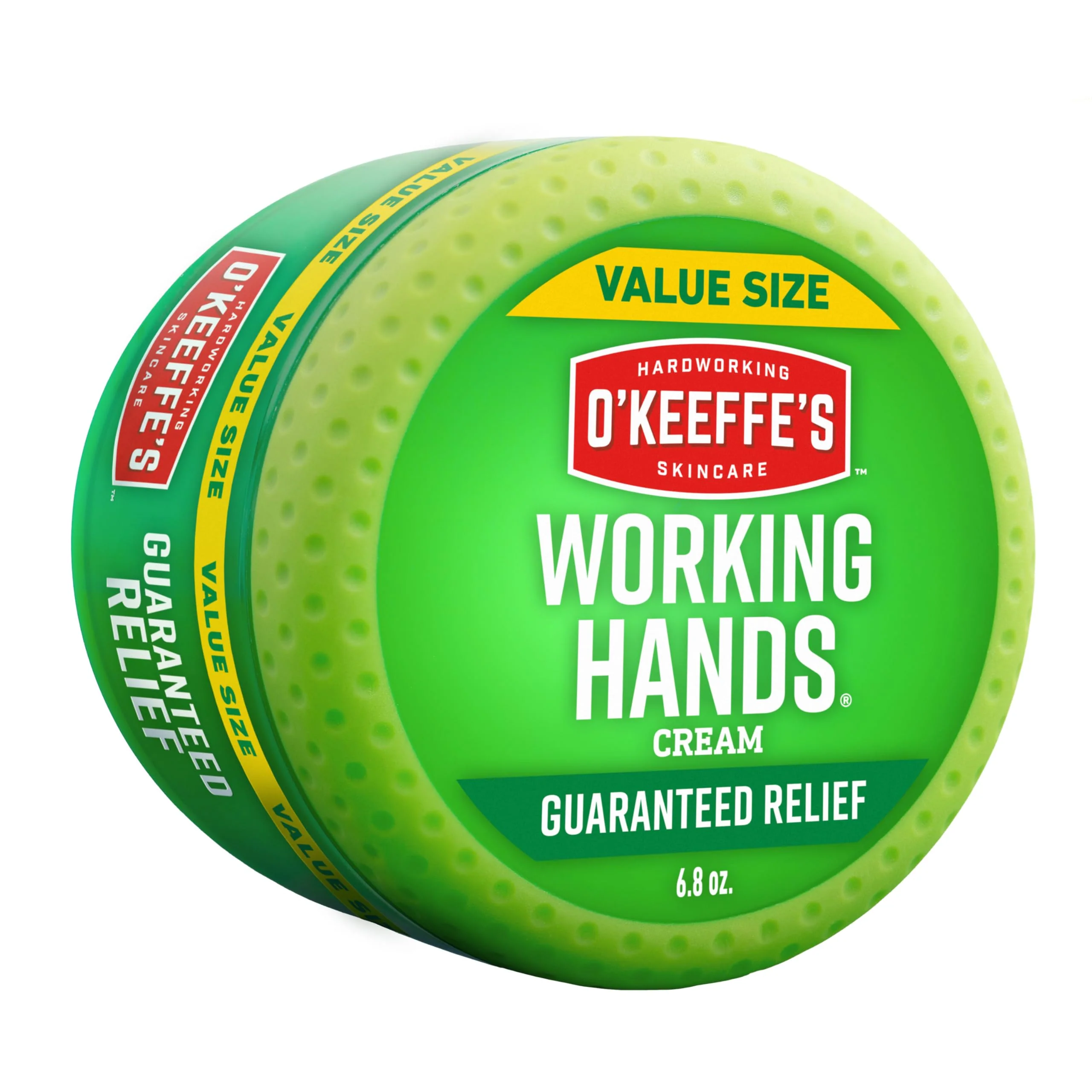 Trusted O'Keeffe's Working Hands Hand Cream for Extreme Dryness - 6.8 oz Value Size Jar 1 Pack - Repairing Skincare for Cracked Dry Hands Environmentally Friendly