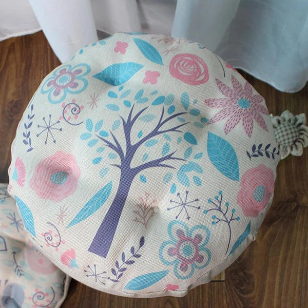 High-Performance Max Thickening Type Bar Stool Covers Round Chair Seat Pad Slipcover A 45cm Functional