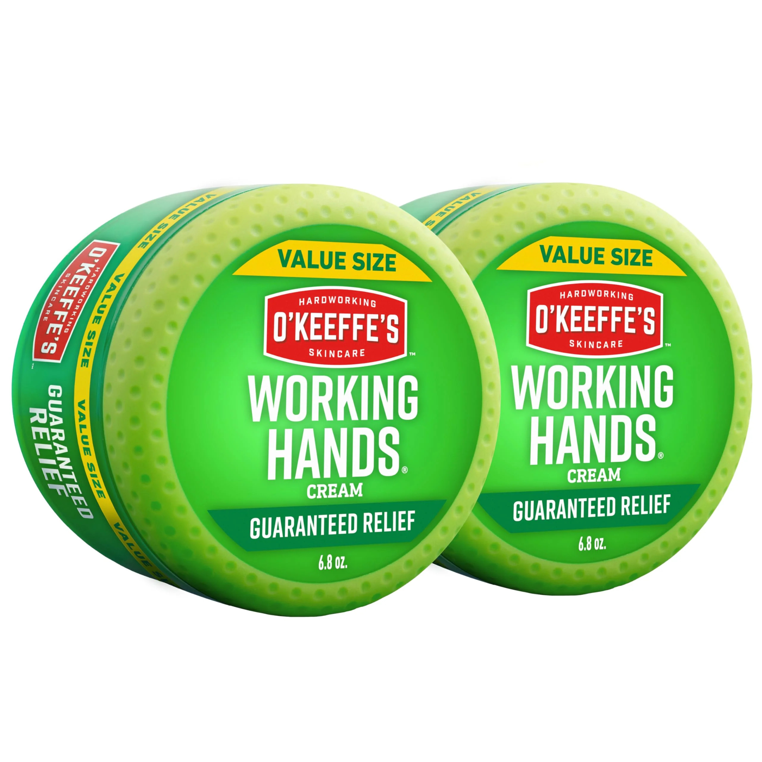 Detailed O'Keeffe's Working Hands Hand Cream for Extreme Dryness - 6.8 oz Value Size Jar 2 Pack - Repairing Skincare for Cracked Dry Hands Artisan