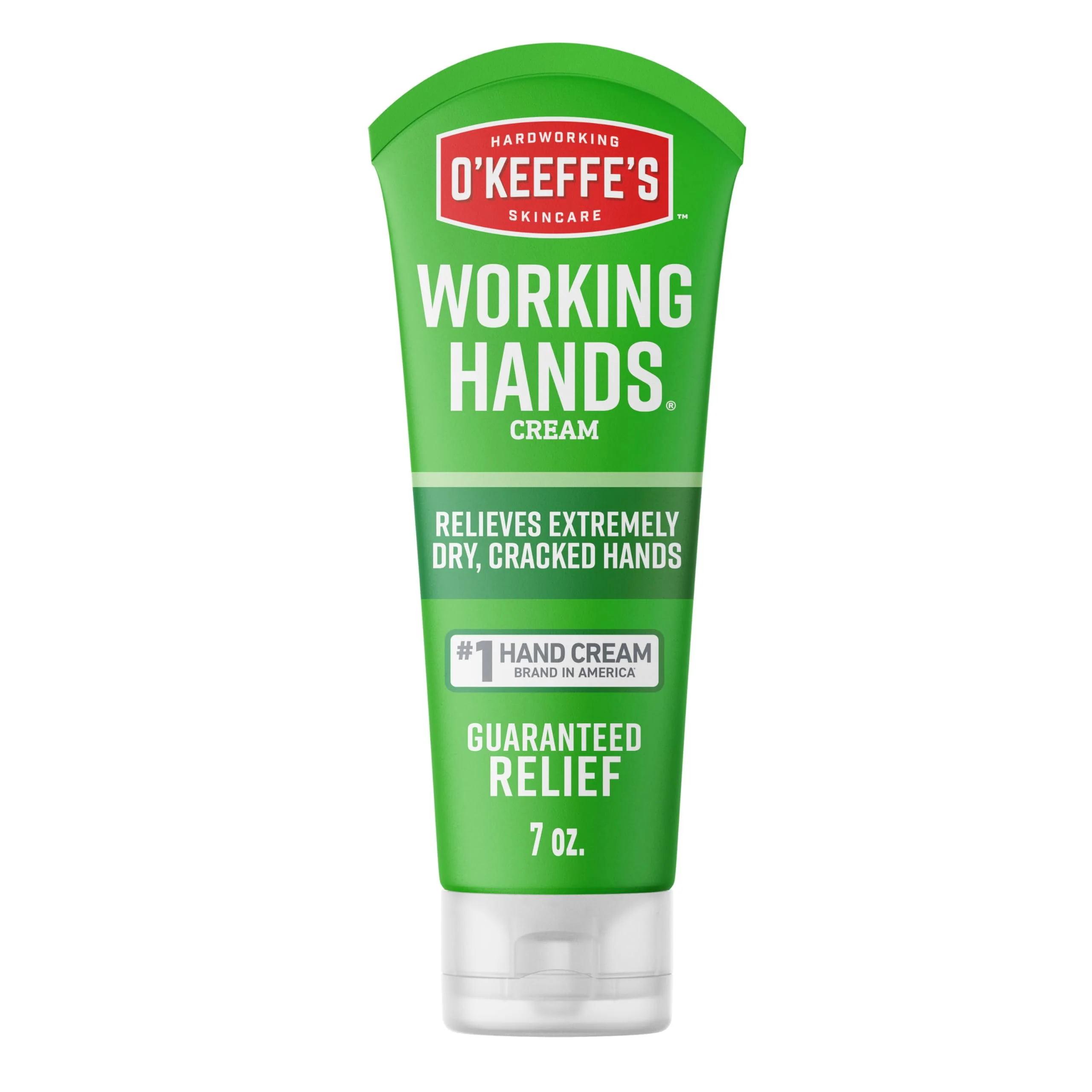 Practical O'Keeffe's Working Hands Hand Cream for Extreme Dryness - 7 oz Tube 1 Pack - Repairing Skincare for Cracked Dry Hands Easy-to-Use