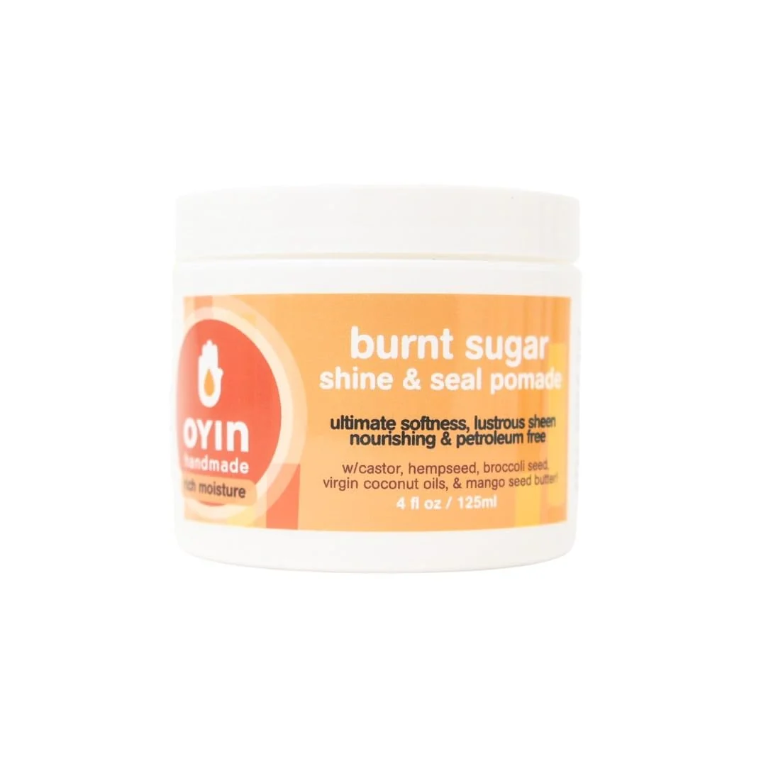 Smooth Oyin Handmade Burnt Sugar Pomade Humectant Hair Pomade for Shine Sealing Hydration Healthy Scalp Petroleum- All-Natural 4 oz Carefully Designed