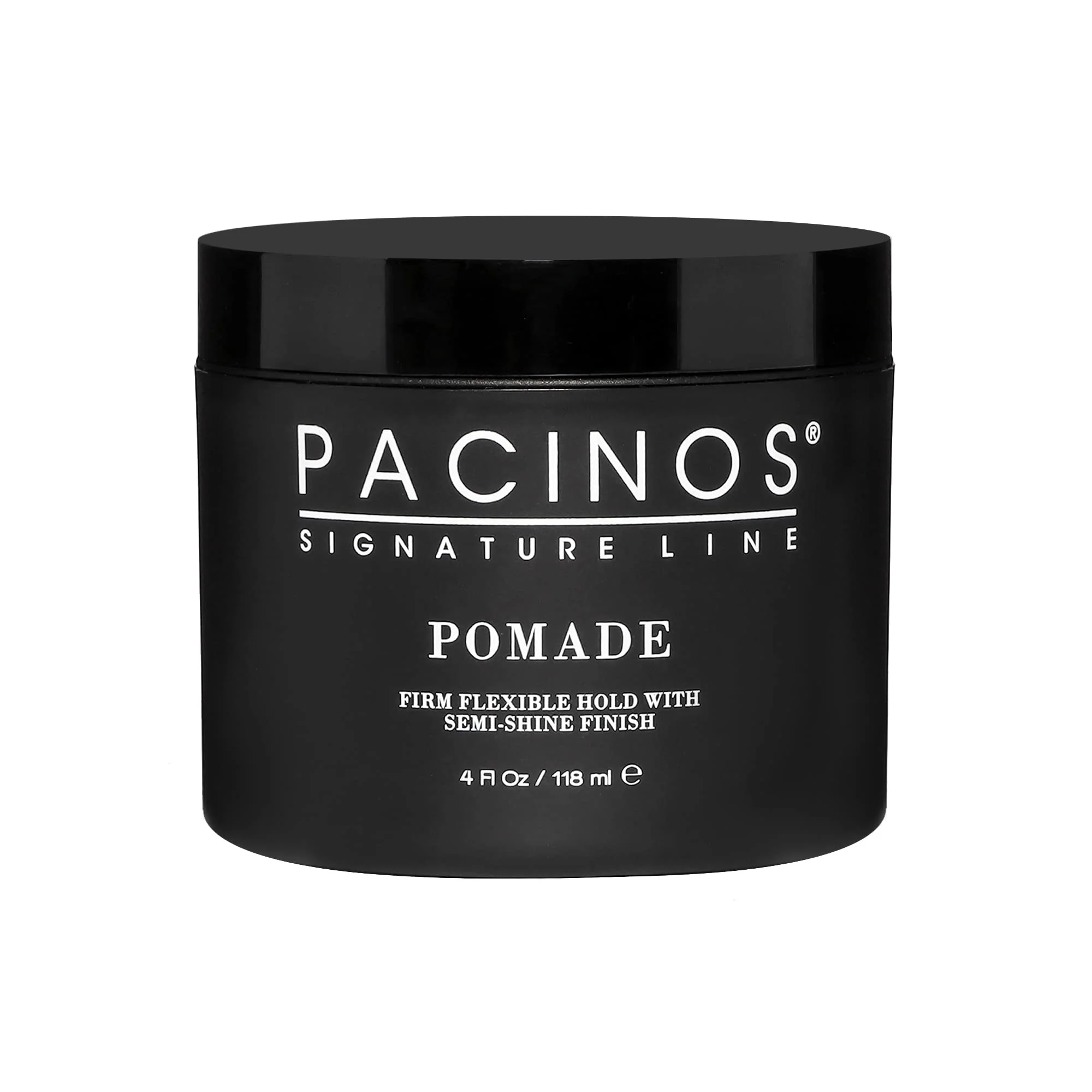 Excellent Pacinos Pomade - Flexible Hold Frizz Control - High Shine Pomade for All Hair Types - 4oz Sophisticated