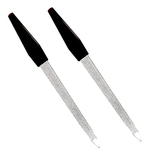 Optimized Pinkee's 2 Pack 6 inch Stainless Steel Metal Nail File for Fingernails Toenails Scraping Strengthening Finger Manicure File High-Quality