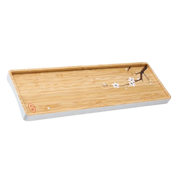 Functional Max Unique Bamboo Tea plate Bamboo Tray Traditional Tea Supplies Type B Fine