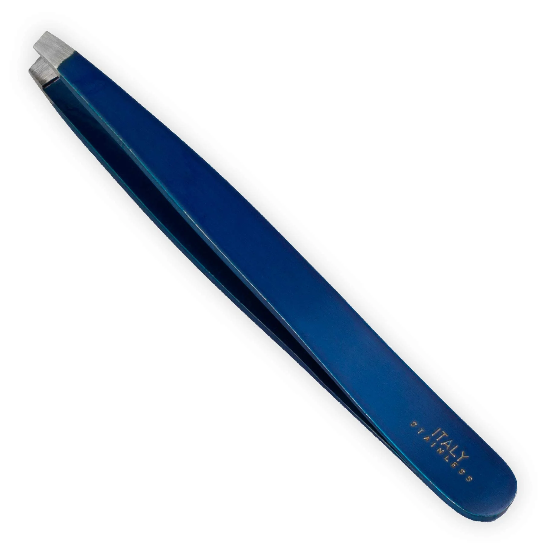 High-End REFINE - Italy - Deluxe Slant Tip Tweezers Stainless Steel for Eyebrow Shaping and Removing Hair from Face and Body Verified