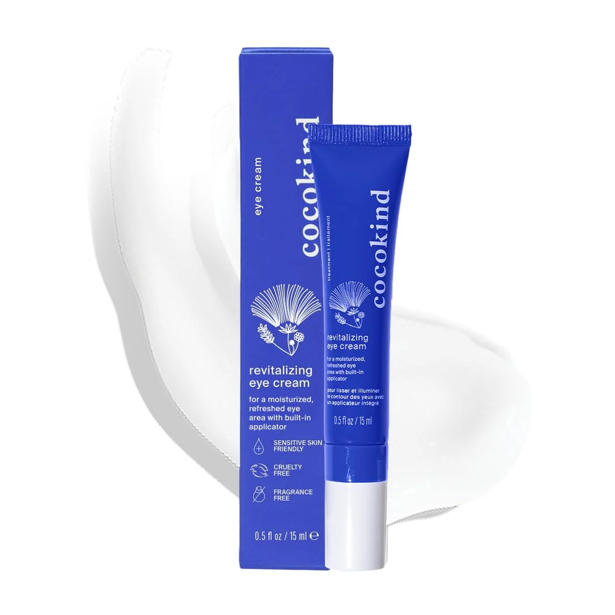 Crafted Revitalizing Eye Cream by Cocokind Depuff Reduce Fine Lines and Wrinkles Cream for Firmer and Brighter Looking Eye Area Hydrating with a Cool Versatile