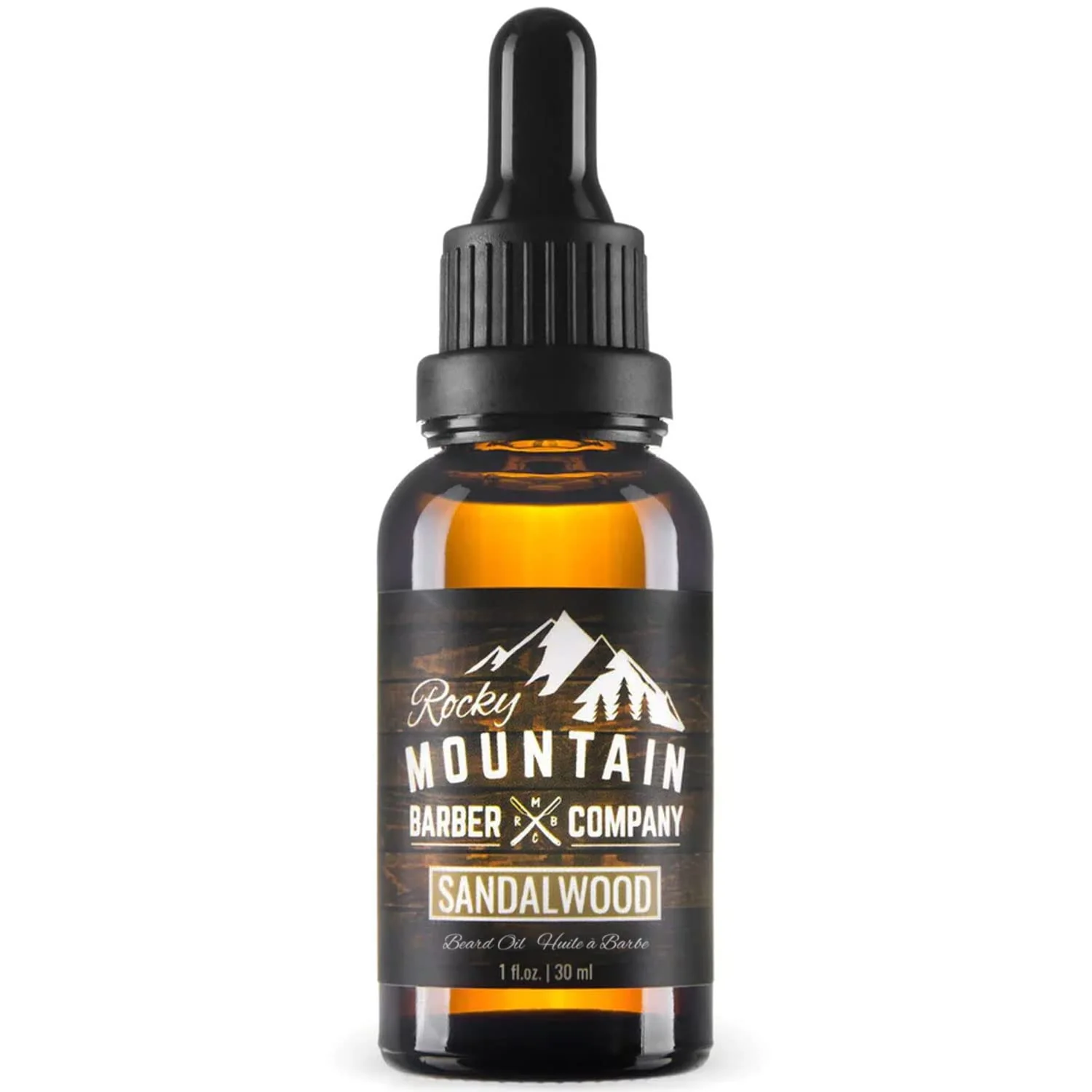 Outstanding Rocky Mountain Barber Company Men s Sandalwood Beard Oil Featuring Grapeseed Oil Coconut Oil Argan Oil and Sandalwood Essential Oil Sophisticated