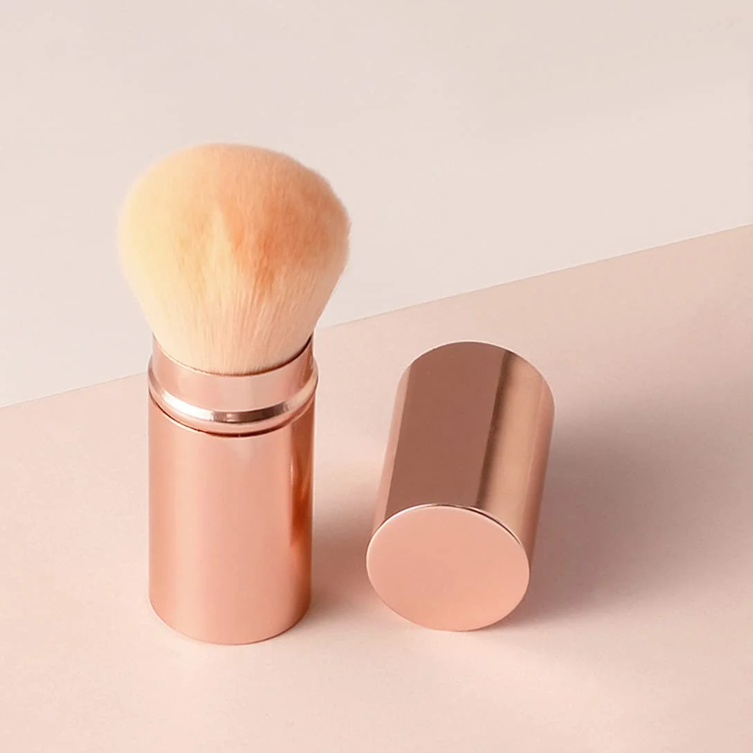 Verified RN BEAUTY Retractable Kabuki Brushes Blush Brush Foundation Powder Brush Face Blender Brush Multi-function Cosmetic Makeup Brush Professional Mineral Trendy