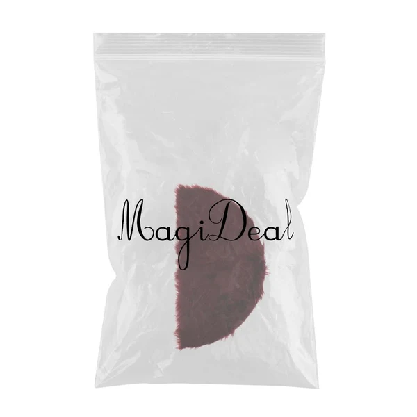 Contemporary Max Half Round Artificial Wool Sheepskin Floor Mat Fluffy Floor Mat Wine Red Clean