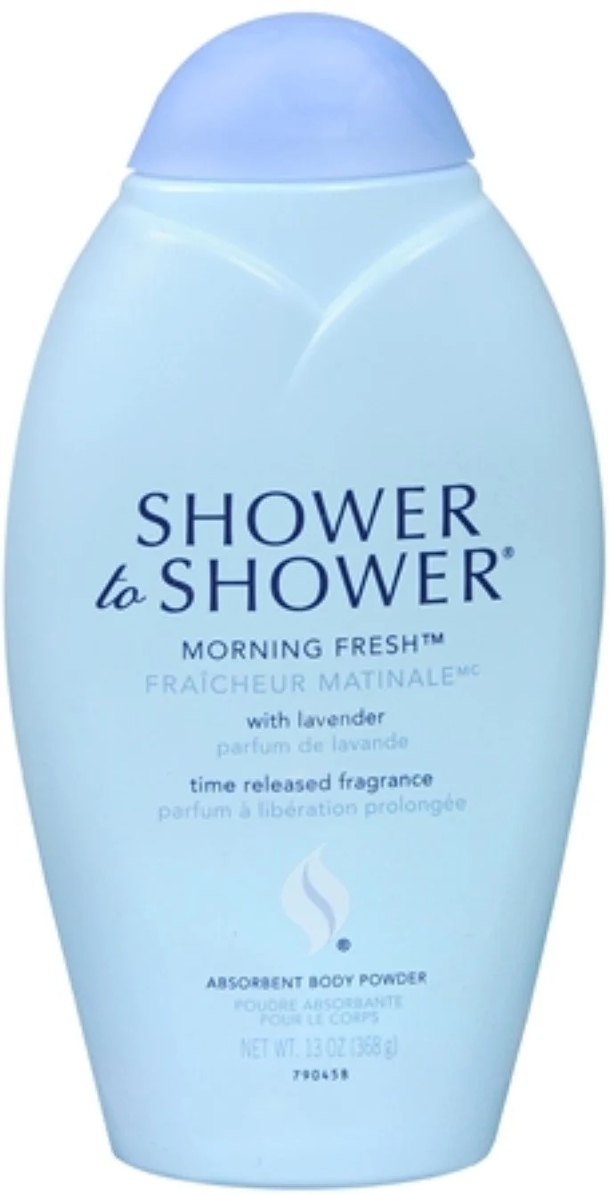 Easy-to-Use Shower to Shower Body Powder Morning Fresh 13 oz Pack of 2 Safe